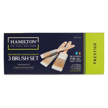 Hamilton Prestige Pure Synthetic 3pc Brush Set