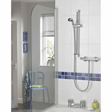 Bristan Zing Cool Touch Thermostatic Bar Shower Mixer With Kit