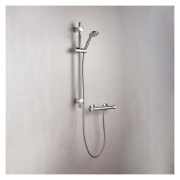 Deva Napoli Thermostatic Bar Shower Mixer with Kit 