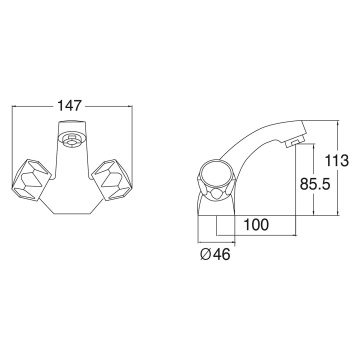 Deva Essentials Altea Mono Basin Mixer Tap