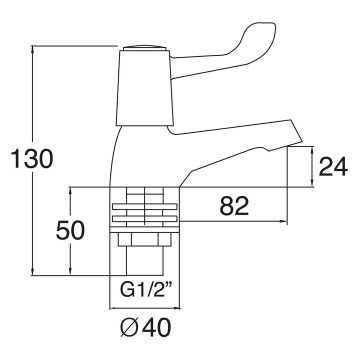 Deva Essentials Porto Basin Taps (Pair)