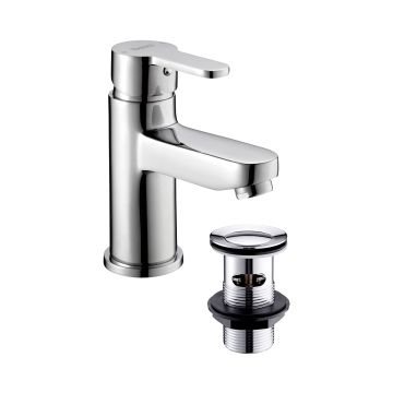 Deva Seville Mini Mono Basin Mixer Tap with Waste