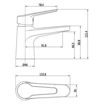 Deva Capri Mini Mono Basin Mixer