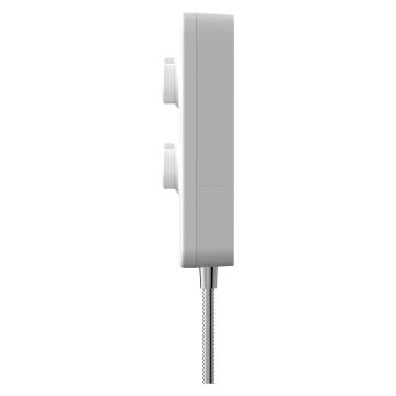 Gainsborough Slim Duo White & Chrome Electric Shower 10.5kW