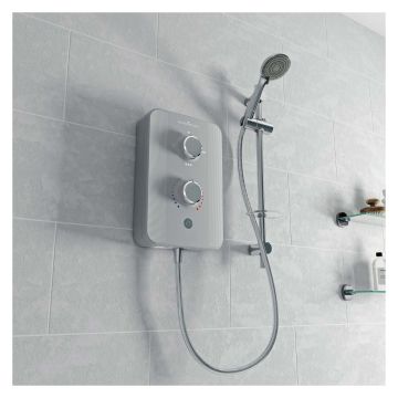 Gainsborough Slim Duo Titan Grey Electric Shower 8.5kW