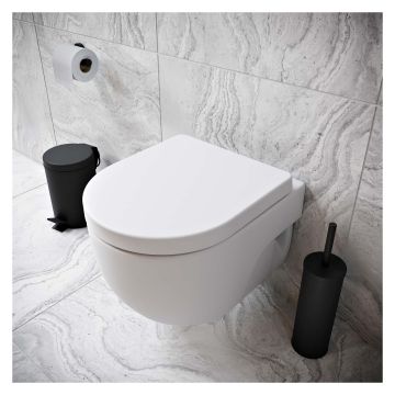 Croydex Eyre Flexi Fix Soft Close D-Shape Toilet Seat