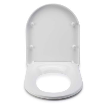 Croydex Eyre Flexi Fix Soft Close D-Shape Toilet Seat