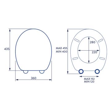 Croydex Canada Easy Fix Toilet Seat