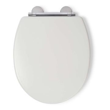 Croydex Lugano Flexi Fix Moulded Wood Soft Close Toilet Seat