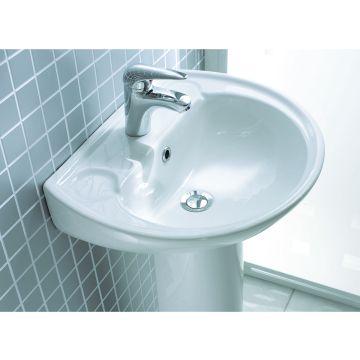 Lecico Atlas 1 Tap Hole Basin 500 x 426mm