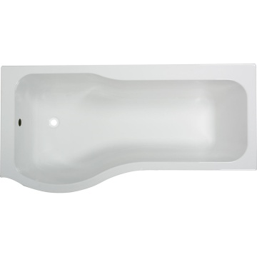 Luxury P Shape Left Hand Shower Bath 1700mm