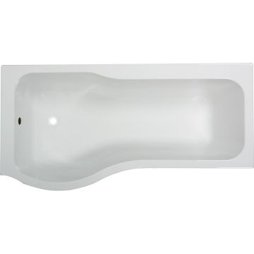 Luxury P Shape Left Hand Shower Bath 1700mm
