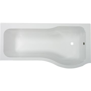 Luxury P Shape Right Hand Shower Bath 1700mm