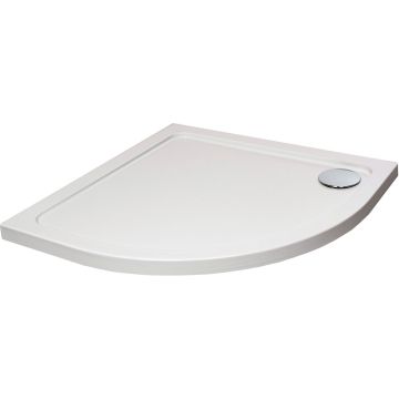 Low Profile Stone Resin White Quadrant Shower Tray 800 x 800mm
