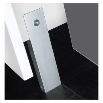 Pendle Plain Grey Toilet Cubicle Partition Wall - Box B