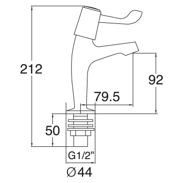 Deva Essentials Porto Kitchen Pillar Taps (Pair)