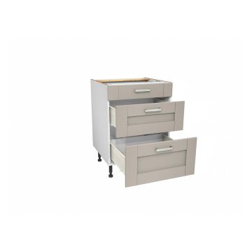 Verona Pebble 600mm Three Drawer Unit