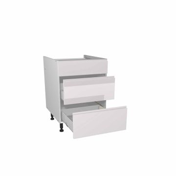 Capri White 600mm Three Drawer Unit