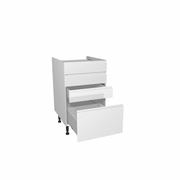 Capri White 500mm Four Drawer Unit