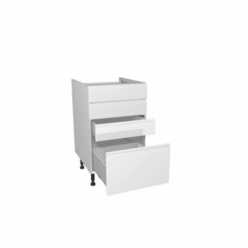 Capri White 500mm Four Drawer Unit