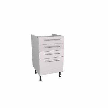 Paris White 500mm Four Drawer Unit