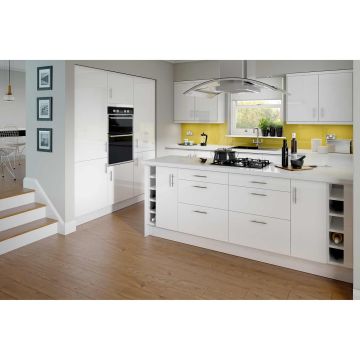 Paris White 600mm Built Under Oven Housing Unit