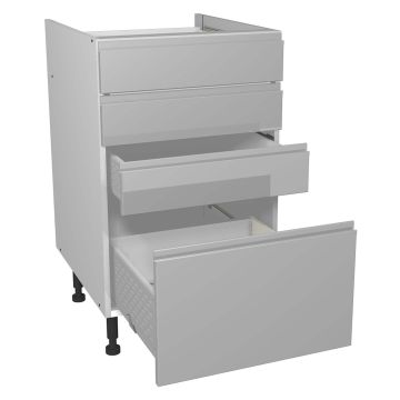Capri Grey 500mm Four Drawer Unit