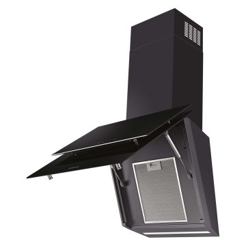 Samsung 60cm Black Angled Glass Cooker Hood NK24C9804WB