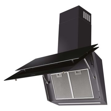 Samsung 90cm Black Angled Glass Cooker Hood NK36C9804WB
