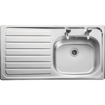 Leisure Lexin 1.0 Bowl Stainless Steel Kitchen Sink with LH Drainer
