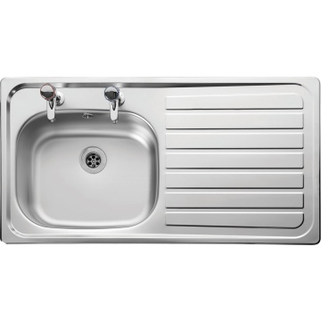 Leisure Lexin 1.0 Bowl Stainless Steel Kitchen Sink with RH Drainer