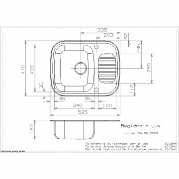 Reginox Regidrain Stainless Steel Space Saver Kitchen Sink & Tap Pack