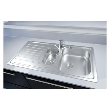 Reginox Monaco 1.5 Bowl Stainless Steel Sink & Tap Pack