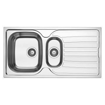 Reginox Monaco 1.5 Bowl Stainless Steel Sink & Tap Pack