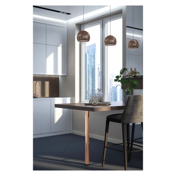 Worktop Support Leg Polished Copper