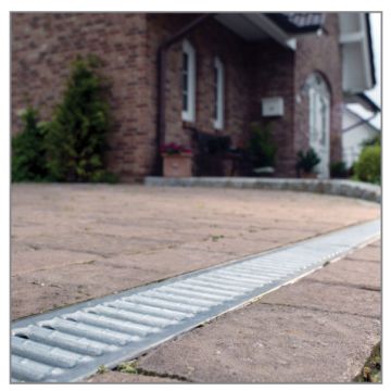 ACO HexDrain 1m Channel with Galvanised Steel Grating