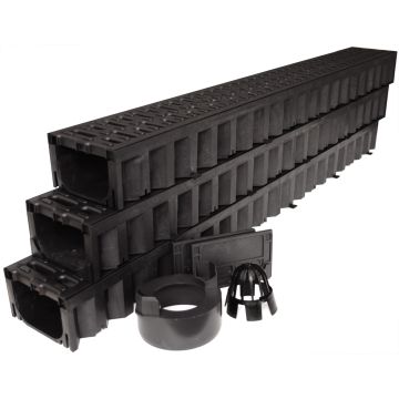 ACO HexDrain Garage Pack 3 x 1m Channels