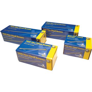 Carpenters Mate Heavy Duty Hex Head Screws 90mm Pack of 250
