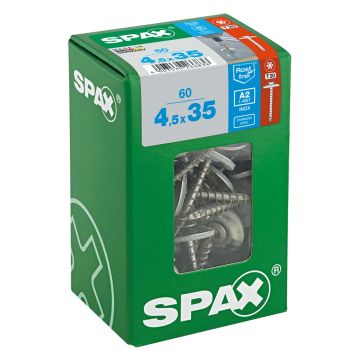 Spax Stainless Steel Sealing Screw 4.5 x 35mm Pack of 60