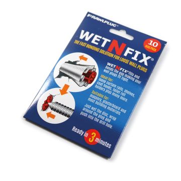 Rawlplug Wet-N-Fix Loose Repair Wall Plugs Pack of 10