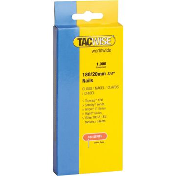 Tacwise 180 Series 20mm Brad Nails Pk 1000