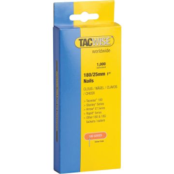 Tacwise 180 Series 25mm Brad Nails Pack of 1000