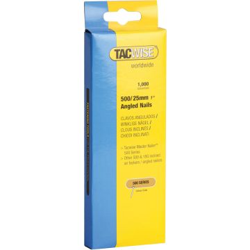 Tacwise 500 Series 25mm Angled Brad Nail Pack of 1000