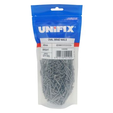 Unifix Oval Nails 40mm 500g Pack