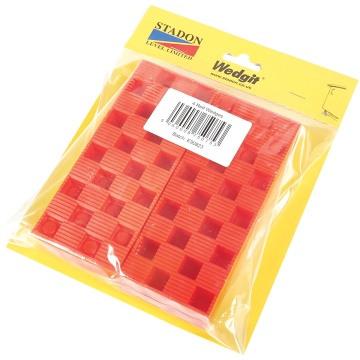 Wedgit Red Interlocking Plastic Wedges 150 x 60 x 25mm Pack of 4