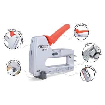 Tacwise Z5-53 5-in-1 Metal Staple & Nail Tacker