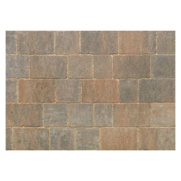 Stonemarket Trident Burnt Ochre Block Paving Project Pack 9.73m²
