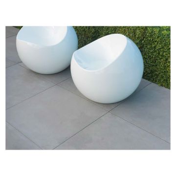 Stonemarket Fortuna Porcelain Paving Slab Silver 600x600x20mm 23.04 m²