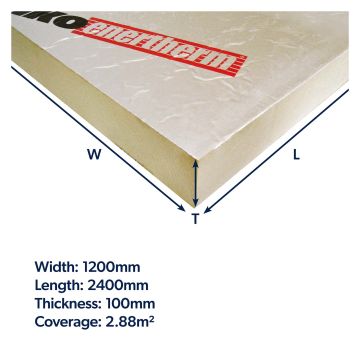 IKO Enertherm PIR Insulation Board 2400 x 1200 x 100mm