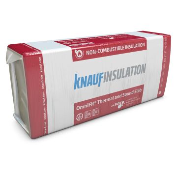 Knauf Insulation OmniFit Thermal & Sound Slab 100 x 600 x 1200mm Covers 4.32m²